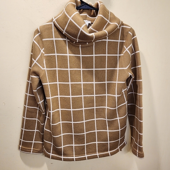 J. CREW cowl Neck Tan Sweater Size S - Picture 2 of 14